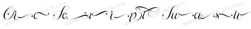 Oio Script Swash Cap字体转换